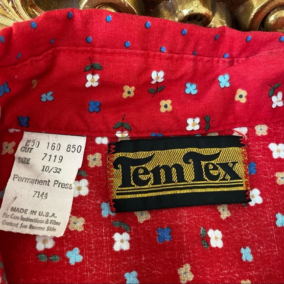 Tem Tex Vintage Floral Top - Picture 10 of 10